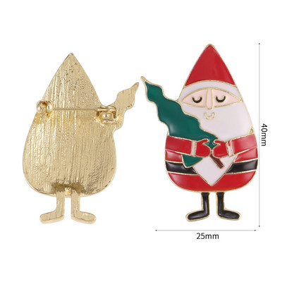 Χριστουγεννιάτικο σμάλτο καρφίτσα Άγιος Βασίλης Καμπάνες Άλκες Χιονάνθρωπος Χριστουγεννιάτικο δέντρο Μεταλλικές καρφίτσες Σήματα για γυναίκες Άνδρες Παιδικά δώρα Χριστουγεννιάτικο πάρτι