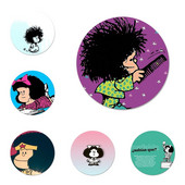 Novi dolazak 58 mm Mafalda značka broš igla dodaci za odjeću ruksak ukras dar