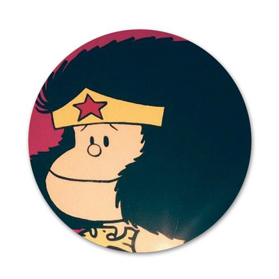 Novi dolazak 58 mm Mafalda značka broš igla dodaci za odjeću ruksak ukras dar