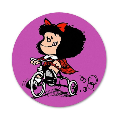 Novi dolazak 58 mm Mafalda značka broš igla dodaci za odjeću ruksak ukras dar