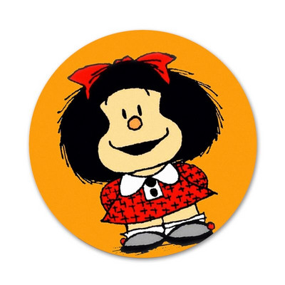 Novi dolazak 58 mm Mafalda značka broš igla dodaci za odjeću ruksak ukras dar