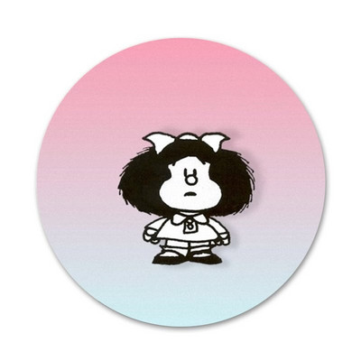 Novi dolazak 58 mm Mafalda značka broš igla dodaci za odjeću ruksak ukras dar