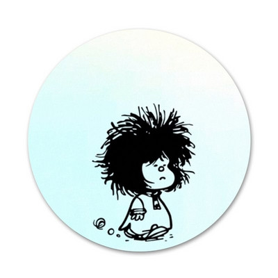 Novi dolazak 58 mm Mafalda značka broš igla dodaci za odjeću ruksak ukras dar