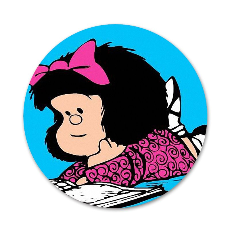 Novi dolazak 58 mm Mafalda značka broš igla dodaci za odjeću ruksak ukras dar