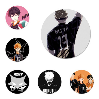 Anime haikyuu MSBY Volleyball Badge καρφίτσα καρφίτσα Αξεσουάρ για ρούχα Δώρο διακόσμηση σακιδίου πλάτης