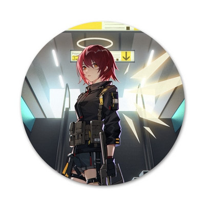 58mm Exusiai Arknights Painted Badge Καρφίτσα Αξεσουάρ για Ρούχα Δώρο Δώρο Σακίδιο πλάτης