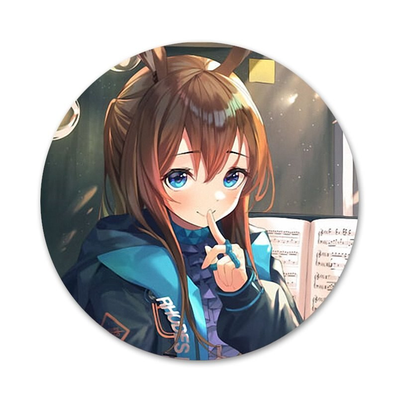 58mm Exusiai Arknights Painted Badge Καρφίτσα Αξεσουάρ για Ρούχα Δώρο Δώρο Σακίδιο πλάτης