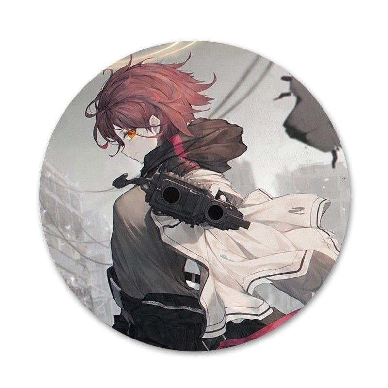 58mm Exusiai Arknights Painted Badge Καρφίτσα Αξεσουάρ για Ρούχα Δώρο Δώρο Σακίδιο πλάτης