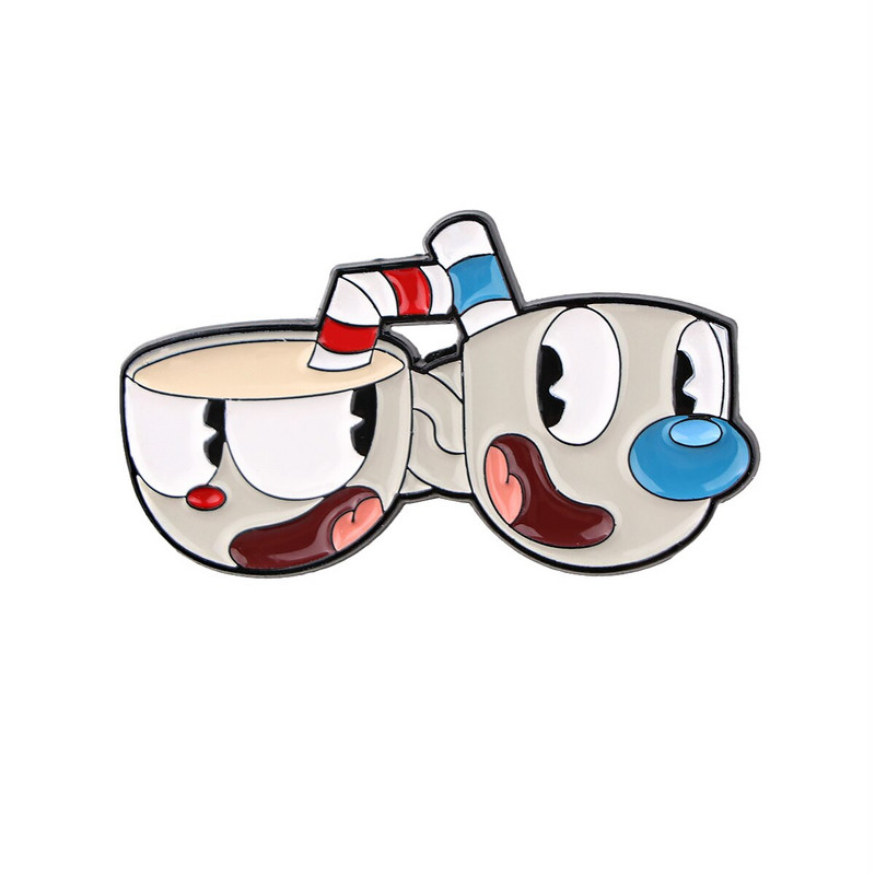 AD2077 puodelis emalio smeigtukas Anime ženklelis Dekoratyviniai drabužiai Ženkliukas atvartų segtukai Sagė Papuošalai Portfelis Kuprinės priedai