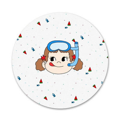 58 mm Crtić Fujiya Peko Milky Djevojčica Dječak Broš Značka Igla Dodaci za odjeću Ruksak Dekoracija poklon