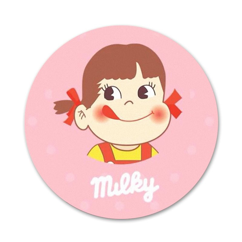 58 mm Crtić Fujiya Peko Milky Djevojčica Dječak Broš Značka Igla Dodaci za odjeću Ruksak Dekoracija poklon