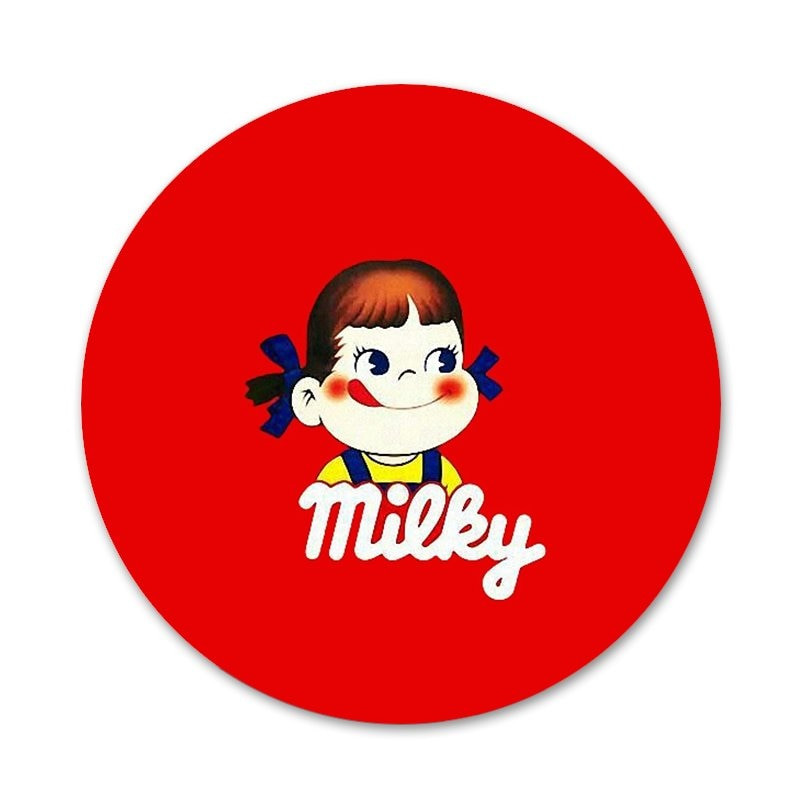 58 mm Crtić Fujiya Peko Milky Djevojčica Dječak Broš Značka Igla Dodaci za odjeću Ruksak Dekoracija poklon