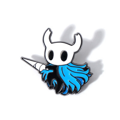 AD1931 Hollow Knight Καρφίτσες με σμάλτο Μεταλλική καρφίτσα Παιχνίδι Κόσμημα κινουμένων σχεδίων Σήμα για γυναίκες Ανδρικά σακίδιο με πέτο Τσάντες πλάτης Badge Kids Anime