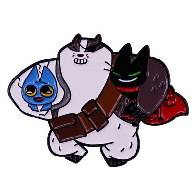 AD2094 Miela pelė Juokingas animacinis filmas Mielas karvės emalio segtukas Sagės Apykaklė Atvartas Smeigtukas Ženkliukas Gyvūnų papuošalai Dovana vaikų draugams