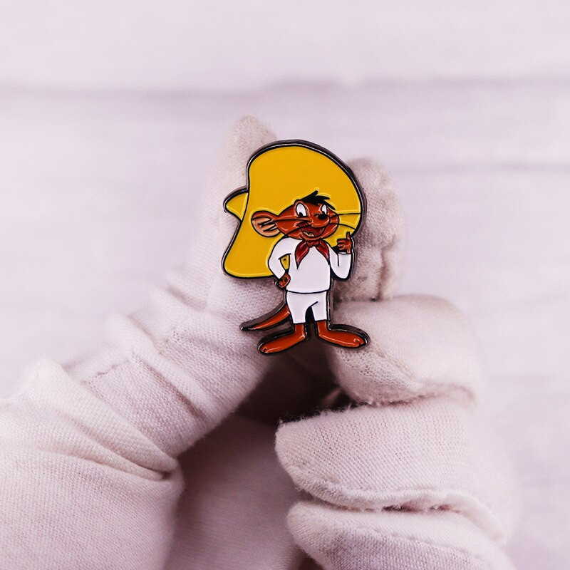 AD2094 Miela pelė Juokingas animacinis filmas Mielas karvės emalio segtukas Sagės Apykaklė Atvartas Smeigtukas Ženkliukas Gyvūnų papuošalai Dovana vaikų draugams