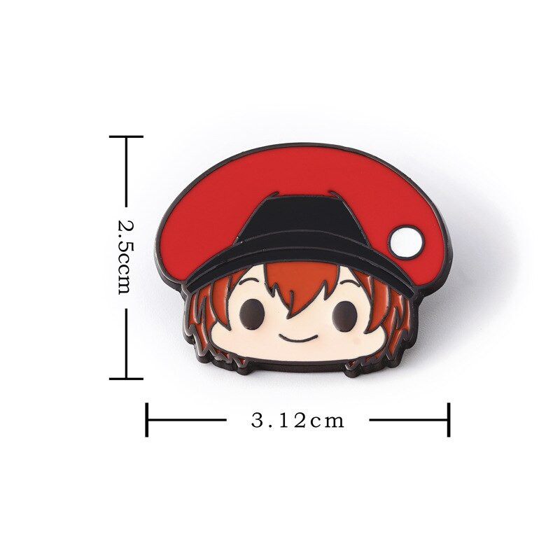 AD1418 Cells at Work Καρφίτσες Anime με σμάλτο Καρφίτσες σε σακίδιο πλάτης Χαριτωμένα αξεσουάρ για κοσμήματα Ιαπωνικά Manga Δώρο καρφίτσες πέτο