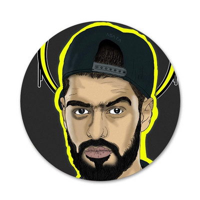 Miyagi Endshpiel räppari ikoonid nööpnõelad märgi kaunistus prossid metallist märgid riiete jaoks seljakoti kaunistus 58 mm