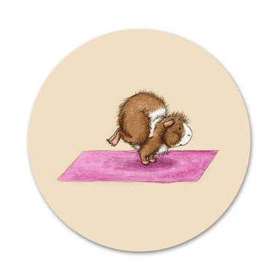 58 mm The Yoga Guinea Pigs Art Icons Pins Dekoracija znački Broševi Metalni bedževi za odjeću Dekoracija ruksaka