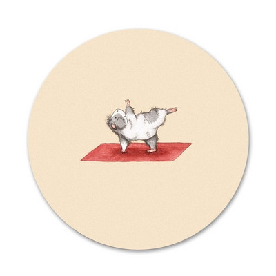 58 mm The Yoga Guinea Pigs Art Icons Pins Dekoracija znački Broševi Metalni bedževi za odjeću Dekoracija ruksaka