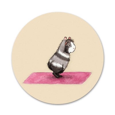 58 mm The Yoga Guinea Pigs Art Icons Pins Dekoracija znački Broševi Metalni bedževi za odjeću Dekoracija ruksaka