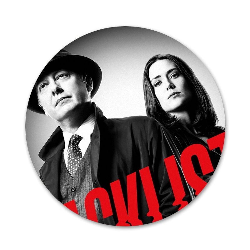 Seria TV Americană The Blacklist Brooch Pin Cosplay Insigna Accesorii Pentru Haine Rucsac Decorare Cadou 58mm