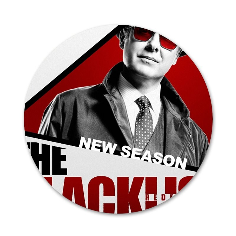 Seria TV Americană The Blacklist Brooch Pin Cosplay Insigna Accesorii Pentru Haine Rucsac Decorare Cadou 58mm