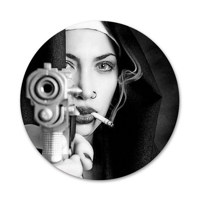 Novi dolazak Sestra časna značka broš igla dodaci za odjeću ruksak ukras dar