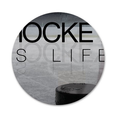 Χόκεϊ επί πάγου Αθλήματα μόδας απόσπασμα Εικονίδια Καρφίτσες Διακόσμηση σήματος Καρφίτσες Μεταλλικά Σήματα για Ρούχα Διακόσμηση σακιδίου πλάτης