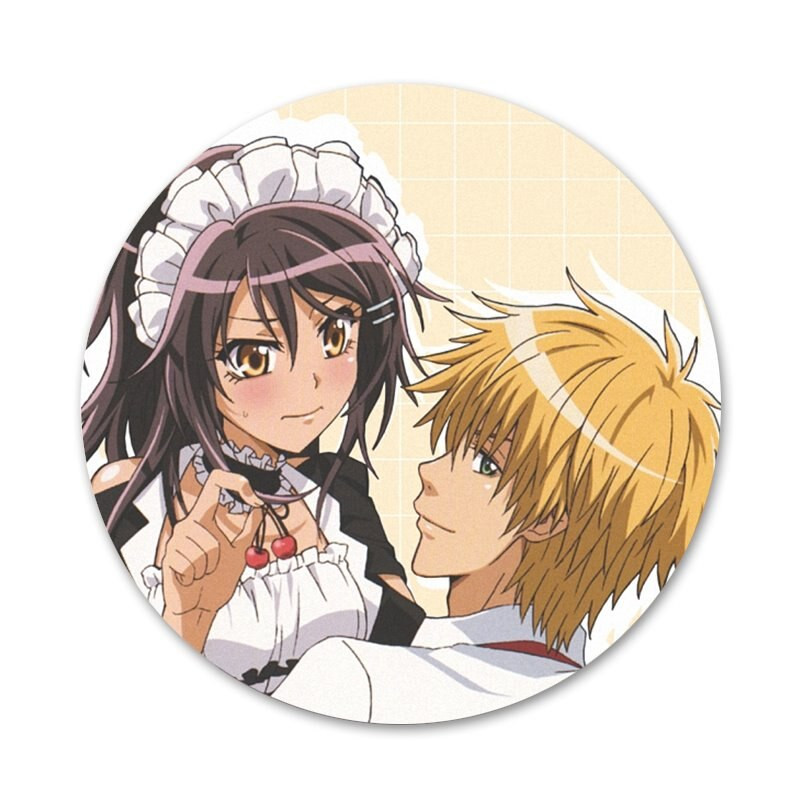 Anime Maid sama kaichou wa Naujausia super miela sagė Cosplay ženklelio priedai drabužiams kuprinės dekoravimo dovana 58 mm