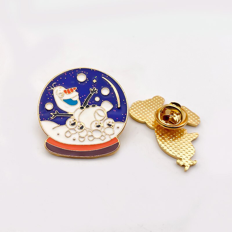 DisneyMovie Frozen Snowman Olaf Pin Cartoon Badge Armas pross teksadele Sall Topid Reväärinõelad Ikoonid Ehted Sõbrad Lapsele Parim kingitus