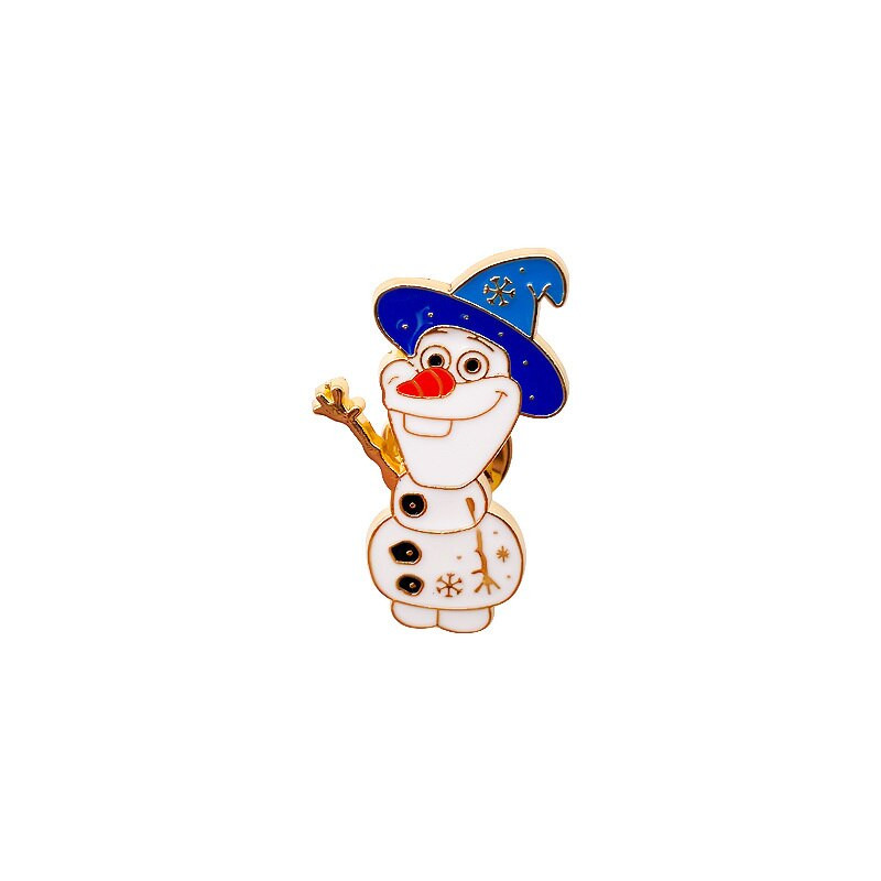DisneyMovie Frozen Snowman Olaf Pin Cartoon Badge Armas pross teksadele Sall Topid Reväärinõelad Ikoonid Ehted Sõbrad Lapsele Parim kingitus