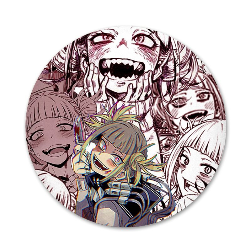 crtić Toga Himiko djevojka crna značka broš igla dodaci za odjeću ruksak ukras dar 58 mm