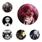 58 mm crni batler Kuroshitsuji značka broš igla dodaci za odjeću ruksak ukras dar