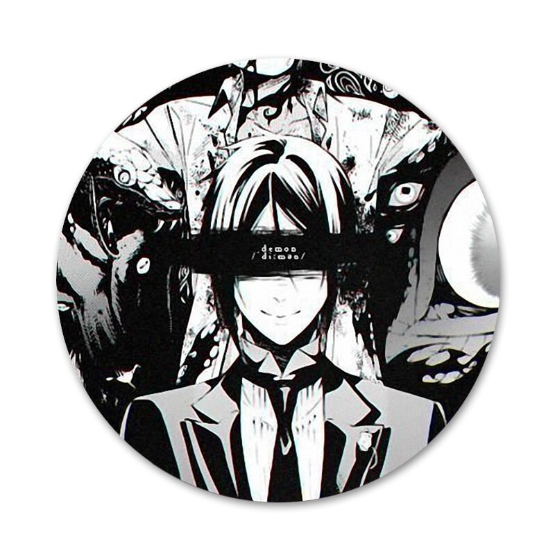 58 mm crni batler Kuroshitsuji značka broš igla dodaci za odjeću ruksak ukras dar