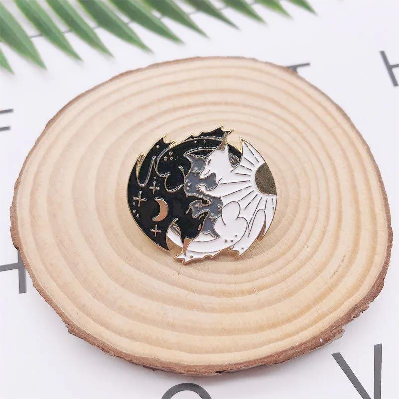 1 tk Loominguline multikas Taiji Mustvalge Looma Pross Karpkala Jänes Rebane Kassi emba märgi kingitus