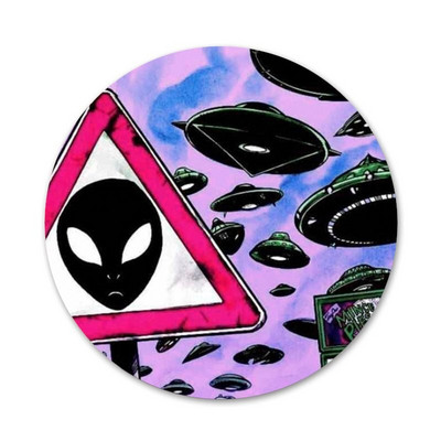 Trippy Art estetska značka Broš Igla Dodaci za odjeću Ruksak Dekoracija poklon 58 mm