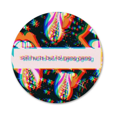 Trippy Art estetska značka Broš Igla Dodaci za odjeću Ruksak Dekoracija poklon 58 mm