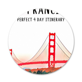 San Francisco Landscape καρφίτσα καρφίτσα Cosplay Badge αξεσουάρ για ρούχα Δώρο διακόσμηση σακιδίου πλάτης