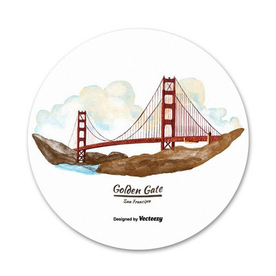 San Francisco maastikukujuline pross Cosplay märgi tarvikud riiete jaoks seljakoti kaunistus kingitus