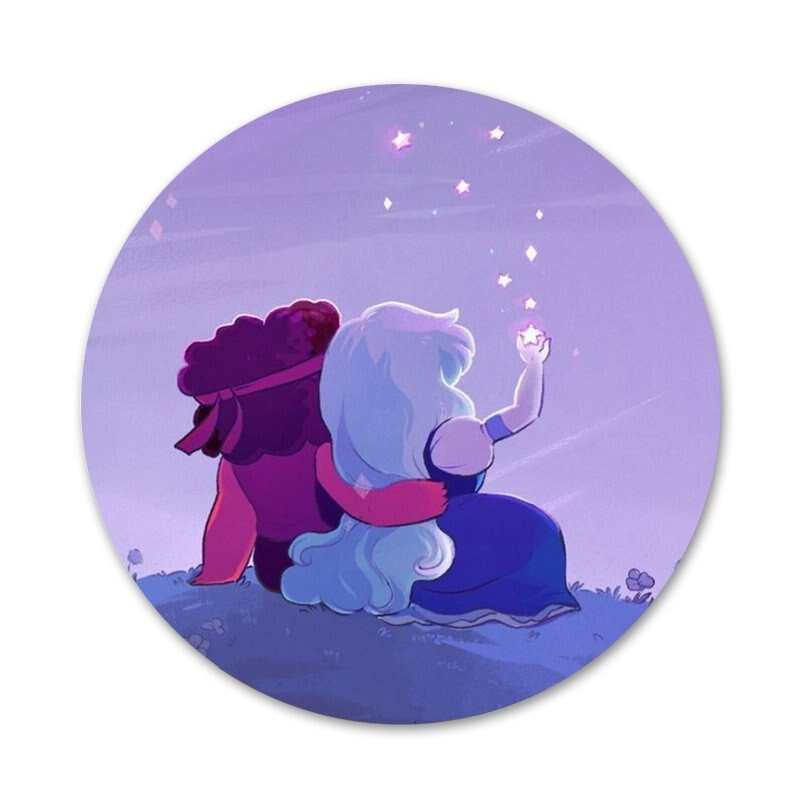 58 mm Steven Universe piktogramos Smeigtukai Ženkliuko dekoravimas Sagės Metaliniai ženkleliai drabužiams Kuprinės puošimas