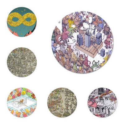 58mm Dance Gavin Dance Icons Καρφίτσες Διακοσμητικό σήμα Καρφίτσες Μεταλλικές κονκάρδες για ρούχα Διακόσμηση σακιδίου πλάτης