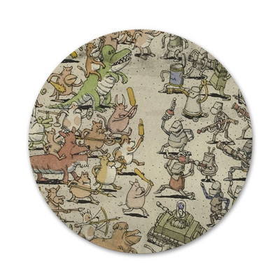 58 mm šokis Gavin šokių piktogramos Smeigtukai Ženkliuko dekoravimas Sagės Metaliniai ženkleliai drabužiams Kuprinės puošimas