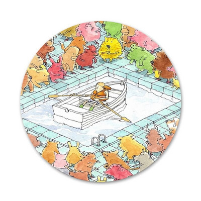 58 mm šokis Gavin šokių piktogramos Smeigtukai Ženkliuko dekoravimas Sagės Metaliniai ženkleliai drabužiams Kuprinės puošimas