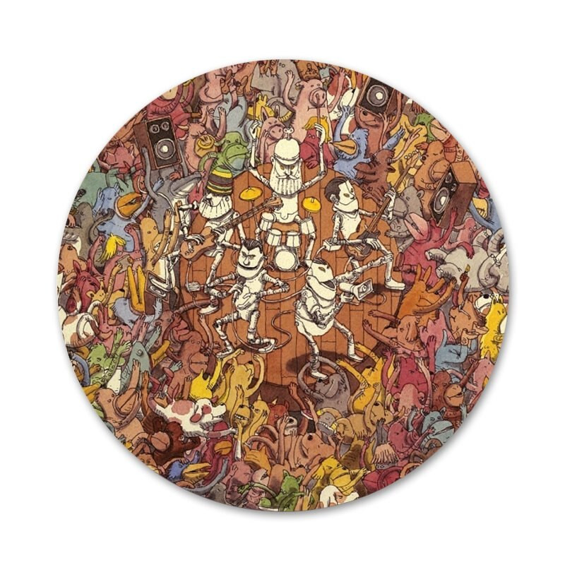 58 mm šokis Gavin šokių piktogramos Smeigtukai Ženkliuko dekoravimas Sagės Metaliniai ženkleliai drabužiams Kuprinės puošimas