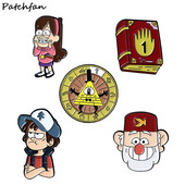 AD851 Patchfan Cartoon Μεταλλικές καρφίτσες Καρφίτσες σμάλτο για γυναίκες Ανδρικές καρφίτσες σακίδιο πλάτης με πέτο Σήμα τζιν Καρφίτσα υψηλής ποιότητας