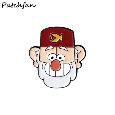 AD851 Patchfan Cartoon Μεταλλικές καρφίτσες Καρφίτσες σμάλτο για γυναίκες Ανδρικές καρφίτσες σακίδιο πλάτης με πέτο Σήμα τζιν Καρφίτσα υψηλής ποιότητας