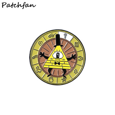 AD851 Patchfan Cartoon Μεταλλικές καρφίτσες Καρφίτσες σμάλτο για γυναίκες Ανδρικές καρφίτσες σακίδιο πλάτης με πέτο Σήμα τζιν Καρφίτσα υψηλής ποιότητας