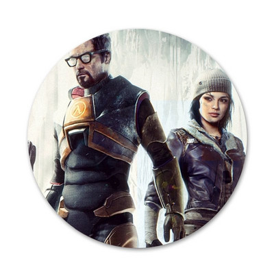 58 mm Half Life Muster Ikoonid Nööpnõelad Märgi kaunistus Prossid Metallist märgid riiete jaoks Seljakoti kaunistamine