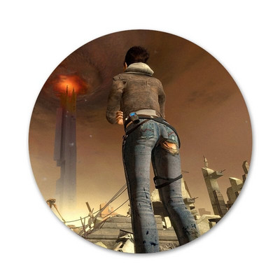 58 mm Half Life Muster Ikoonid Nööpnõelad Märgi kaunistus Prossid Metallist märgid riiete jaoks Seljakoti kaunistamine