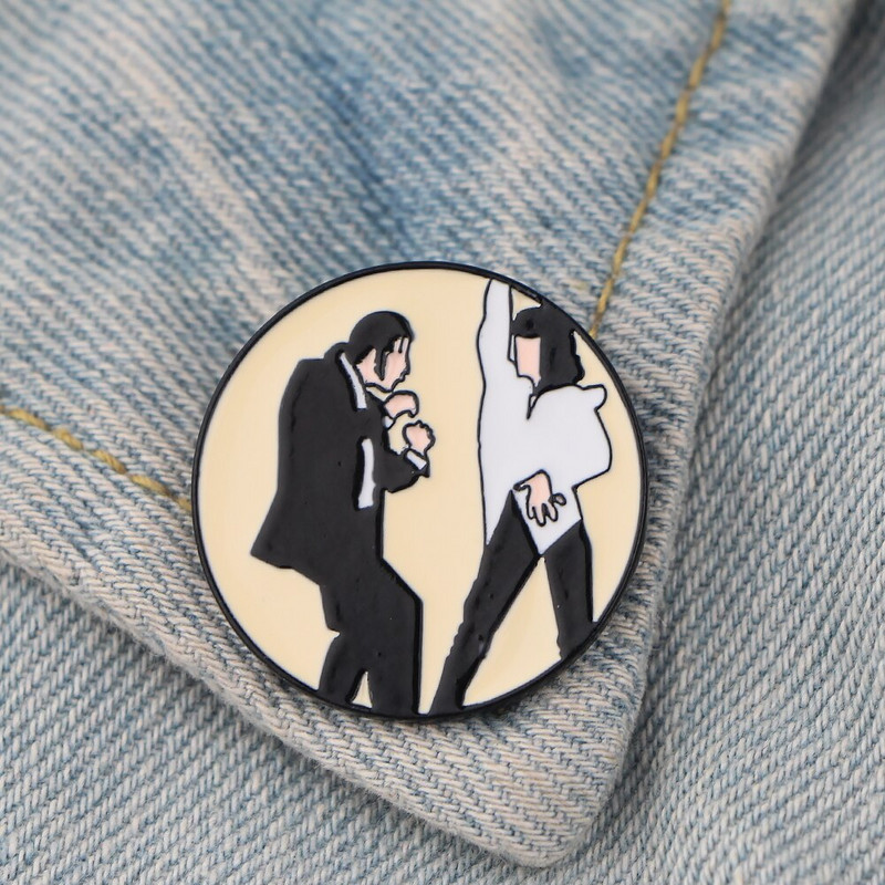 AD642 Patchfan Funny Tv Show Metal Smalt Pin și Broșă pentru Femei Bărbați Ace de rever Cartoon Rucsac Geanta Cadou Insigna